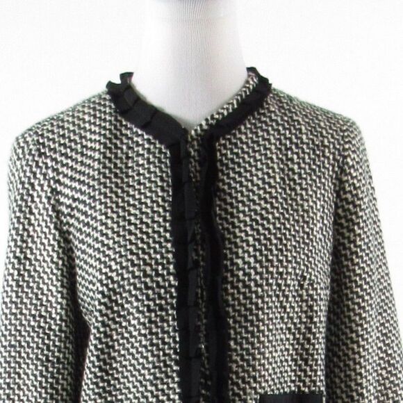 Isaac Mizrahi white long sleeve jacket 8 - Picture 2 of 8
